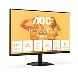 AOC 27B35HM - 27 Zoll Full HD Monitor, Adaptive Bildsynchronisation (1920x1080, 100 Hz, 1x D-Sub, 1x HDMI 1.4) schwarz