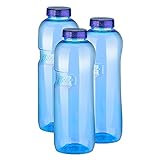 3 x 1 Liter Tritan Trinkflasche - BPA frei