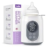 Flaschenwärmer Baby, Nuliie 6-in-1 Elektrischer Flaschenwärmer für Muttermilch oder Milchnahrung mit Intelligenter Temperaturregelung und Automatischer Abschaltung, 220V