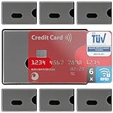 valonic TÜV geprüfte RFID Blocker Schutzhülle - 6 Stück - Sicherheit gegen Datenklau - NFC Schutzhüllen - Kartenhülle für Kreditkarten und EC Karten, EC Kartenhülle für Bankkarten