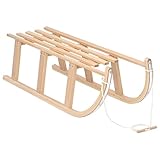 Juroupi Schlitten 110x40x34 cm Sperrholz Schlitten Kinder Stiga Schlitten Rennrodel