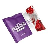 Bulk Protein Cookie, Proteinreicher Snackriegel, Kekse, Weiße Schokolade und Himbeere, 12 Stück