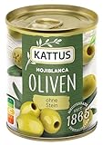 Kattus Spanische grüne Oliven, entsteint, 8er Pack (8 x 200 g)