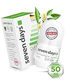 seven days Antitranspirant starkes Schwitzen, 50ml [Extrem zuverlässig] Frauen & Männer, Deo gegen starkes Schwitzen und Schweißgeruch, Antiperspirant Roll On, Anti Schweiß Deo