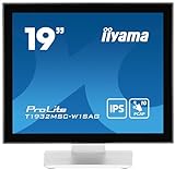 iiyama Prolite T1932MSC-W1SAG 48cm 19' IPS LED-Monitor SXGA 10 Punkt Multitouch kapazitiv VGA HDMI DP Audio in/Out IP54 Anti-Glare-Beschichtung weiß