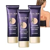 Abdeckcreme für Besenreiser, Concealer-Creme, Tattoo Abdeckung Make Up, Körper-Concealer Wasserfest, Narben Body Makeup Foundation Für Arm Bein Narben (3PC, 74g)
