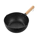 PEPLAYTAL 1Stück Medizinischer Steinmilchsaucepan Antihaftbeschichteter Topf für Nahrung Langlebig und Suppen und Milch ohne Deckel