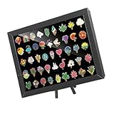 Emaillierte Pin-Vitrine mit Verschluss-Zubehör für Wand und Tisch, stabile Filztafel, Organizer, Stiftsammlung, Anzeigetafel