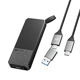 SAN ZANG MASTER Portable SSD 2 TB, USB 3.2 Gen2 Portable SSD, mit USB-C Kabel, 560 MB/s Lesen, 520 MB/s Schreiben, Zuverlässiger Speicher für Mac, Laptop, USB-C Smartphone und mehr, Schwarz