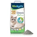 Biokat's Classic fresh 3in1 mit Frühlings-Duft - Klumpende Katzenstreu mit 3 unterschiedlichen Korngrößen - 1 Sack (1 x 10 L)