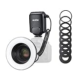 Godox ML150II Makro Ringblitz - Perfektes Licht für Makrofotografie - t 4xAA Alkaline-Batterien - Einstellbare Helligkeit - Hohe Leitzahl GN12