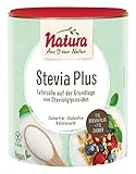 Natura Stevia Plus – 300 g – natürlicher Zuckerersatz – zuckerfreie Tafelsüße als kalorienarmes Süßstoff Pulver – vegan und fructosefrei