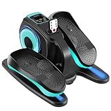 Rollingsurfer Elektrischer Ellipsentrainer mit Festen Fußmassagen, Ellipsen-Maschine Unter dem Schreibtisch für Senioren, Mini Crosstrainer Elektrischer für Jugendliche und Erwachsene