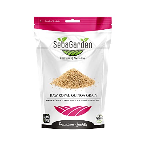 Seba Garden Bio Royal Quinoa, 1 kg (2,2 lb) – 100 % Royal Bolivian Vollkorn, glutenfrei, ketofreundlich, Proteinquelle, hoher Ballaststoffgehalt, Eisenquelle, gentechnikfrei