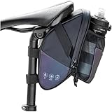 UNIQOCK Fahrradsatteltaschen mit Wasserflaschentasche, wasserdichte Fahrradtaschen unter dem Sitz, für Mountainbike, Straße, Satteltasche, Fahrräder, Aufbewahrungstasche, 1,5 l