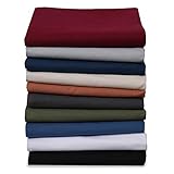 Renforce Bettlaken Haustuch aus 100% Baumwolle ohne Gummizug, Farbe: Creme, Größe: 140 x 200 cm