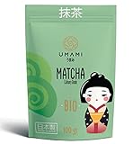 Umami Bio-Matcha-Grüntee-Pulver – kulinarische Qualität, angebaut in Uji, Kyoto (Japan), aus biologischem Anbau. Hervorragend zum Trinken oder für die Zubereitung in der Küche 100gr…