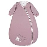 Sterntaler Schlafsack, Pony Pauline, Abnehmbare Ärmel, Wärmeregulierung, Reißverschluss, Größe: 110 cm