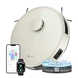LEFANT Saugroboter mit 4000Pa Saugkraft, Saug und Wischroboter (Laser Navigation, Mehrstufiges Mapping, mit No-Go-Zonen, WiFi/APP/Alexa) Roboterstaubsauger für Tierhaare Hartböden