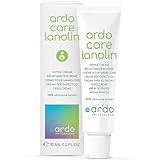 Ardo Care Lanolin Brustwarzensalbe 10ml, beruhigt schützt & pflegt deine Brustwarzen beim Stillen, ultra-reines Lanolin aus Wollfett Wollwachs (Nippelcreme Still-Salbe Nipple Cream Balm Brust Stillen)