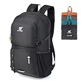 SKYSPER Ultraleichter Faltbarer Rucksack 30L mit Nassfach - Wasserfest und Verstaubarer Daypack für Wandern, Reisen, Radtouren und Städtetrips