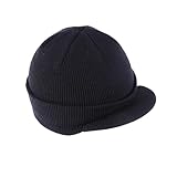 WRITWAA Schirmmütze außen kappe Sonnenschutz kappsage skimütze Snowboardmütze Damenmütze hats for men strickfingerhut gym cap jersey beanie gestrickte Mützen Strickmütze Beanie-Mütze Black