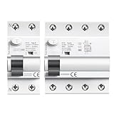 KHRKHHXLA DIN-Schiene B Typ Erdstromschutzschalter DC RCCB RCD 4P 40A 63A 30mA 300mA Typ B RCD 6KA 1St(2P,63A 300mA)