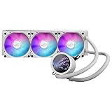 ASUS ROG Ryuo III 360 ARGB White Edition All-in-One-Flüssig-CPU-Kühler (3x adressierbare 120 mm Radiatorlüfter, Anime Matrix-LED-Anzeige, Intel LGA 1700, 115x, 1200 & AM4, AM5-Sockel, weiß)