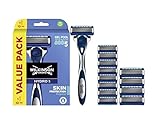 WILKINSON SWORD - Hydro 5 Hautschutz für Männer | Regelmäßig | { 1 Rasierergriff + 13 Ersatzklingen } , 14 Stück (1er Pack)