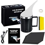 Shengruili Scheinwerfer Aufbereitung Set,Scheinwerfer Polierset,Scheinwerfer Bedampfen Set,Scheinwerfer Politur Reparaturwerkzeug,Headlight Restoration Kit für Vergilbung,Kratzer,Unschärfe,Risse