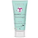 FlosLek Gommage Fruchtsäurepeeling Gesichts-Peeling Haut mit AHA-Säuren, 125 g, Gesichtsmaske, Mitessern, Pickeln & Pusteln, Hautpflege für Menschen jeden Alters, Für alle Hauttypen