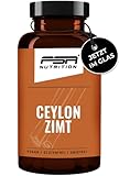 Ceylon Zimt Kapseln 2500 mg (10:1 Extrakt) - Glasdose - 180 Kapseln (6 Monate) - frei von Zusätzen - vegan - FSA Nutrition