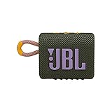 JBL Go 3: Tragbarer Lautsprecher mit Bluetooth, eingebauter Akku, wasserdicht und staubdicht, Grün