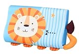 Gohytal Schlummerkids Kissen, Niedliche Tiere Kinder Kissen Memory Calmly Ergonomisch Kinder-Kuschel Atmungsaktiv und Hautfreundlich fur Kinderkissen ab 3 4 5 6 7 8 Jahre,Löwe