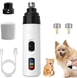 Keeplus Dr Pfoten - KrallenSchleifer Pro Salon - Stressfreie Krallenpflege für Hunde, Pfotentrimmer Für Hunde, Schermaschine Hund Mit LED-Leuchten, Leise Wasserdicht Hundepfoten Trimmer für Haustiere