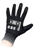 SBS Nylonhandschuhe | 12 Paar | Größe 10 Professional | Bauhandschuhe Arbeitshandschuhe Schutzhandschuhe Montagehandschuhe | EN 388