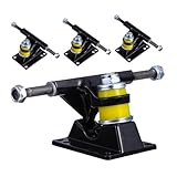 Toddmomy 4 Stück Skateboard Brücke Farbe Skateboard LKW Skateboard Farbe LKW Tragbares Zubehör Skateboard LKW Zubehör Teile LKW Schwarzes Aluminium