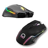 Biwond X13 PRO Wireless Streamer Edition Gaming Maus (7 Tasten, 3 dpi-Modi, kabellos, RGB-LED)