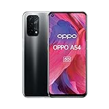 OPPO A54 5G Smartphone, 48 MP KI-Vierfachkamera mit Ultra Nacht Video, 6,5 Zoll 90 Hz FHD+ Neo-Display, 5.000 mAh Akku, 5G-Prozessor, 64 GB Speicher, 4 GB RAM, ColorOS 11.1, Dual-SIM, Fluid Black