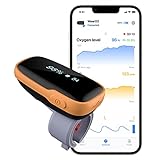 Wellue Pulsoximeter Bluetooth, Sauerstoffsättigung Messgerät Finger, Pulsoximeter Fingeroximeter mit Vibrationsalarm und Bluetooth APP, Wiederaufladbarer