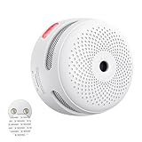 X-Sense Mini-Rauchmelder mit Magnethalterung, Magnethalter, Rauchmelder mit 10 Jahre Batterie, Feuermelder, photoelektrischer Rauchmelder mit Test-/Stummschalttaste, XS01, 1 Stück