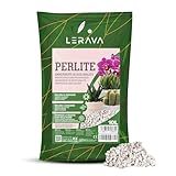 LERAVA® Perlite für Pflanzen [Bio] - 10L - Optimale Blumenerde Beimischung, Natürlich & Atmungsaktiv - Effektiver Nährstoff- & Wasserspeicher - Ideal für Garten & Zimmerpflanzen - Perlit für Pflanzen
