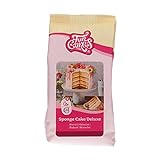 FunCakes Mix für Biskuit Deluxe: Einfach zu verwenden, wunderbar leichter Biskuitkuchen, perfekt für die Kuchendekoration, Konditorqualität, Kuchenbasis, Halal., 500 g