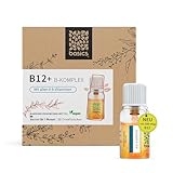 basics B12 + B-Komplex mit allen 8 B-Vitaminen - Hochdosiert mit 500mcg Vitamin B12 - für mehr Energie und Unterstützung des Nervensystems - 30 Trinkflaschen - 10ml pro Tagesdosis – Vegan