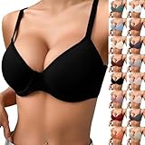 Damen Super Push Up BH mit Bügel Extrem Gepolstert Maximizer für Kleine Brüste