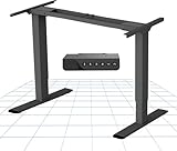 FLEXISPOT Höhenverstellbarer Schreibtisch Elektrisch Tischbeine mit 2 Motoren & 4 Speicherfunktionen, höhenverstellbares Tischgestell, EB2 Schwarz