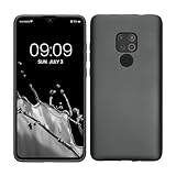 kwmobile Case kompatibel mit Huawei Mate 20 Hülle - Schutzhülle aus Silikon metallisch schimmernd - Handyhülle Metallic Grau