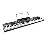 RockJam 88 Key Digital Piano Keyboard Piano with Full Size Semi-Weighted Keys, Power Supply, Sheet Music Stand, Piano Note Stickers & Simply Piano Lessons