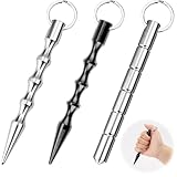 3 Stk Kubotan Selbstverteidigung Schlüsselanhänger Set Schlagring Selbstverteidigung Waffen Legal Frauen Self Defense Weapons Keychain Verteidigungs Waffen Selbstschutz für Frauen Notfallhammer Abwehr