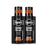 Alpecin Coffein-Shampoo C1 Black Edition - 2 x 250 ml - mit neuem Duft | Natürliches Haarwachstum für Männer | Energie für kräftiges Haar | Haarpflege für Männer - Made in Germany